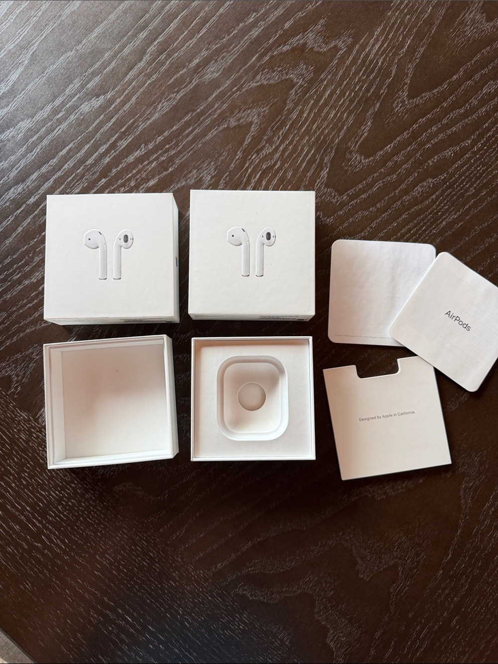 Empty AirPods Box (NO AIRPODS INCLUDED) Two Boxes for White AirPods